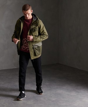 Superdry Ruha Code Pocket Férfi Kabát Khaki | GSYXQ2150